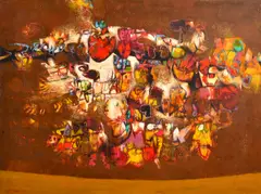 Louis James, YELLOW JOURNEY, OIL ON CANVAS