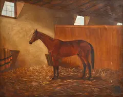 George F. Fodor, EQUESTRIAN PORTRAIT, OIL ON CANVAS, (PATCH REPAIRS)