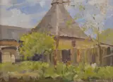 Raymond Wallis, OLD MALT HOUSE, HUNTON BRIDGE, OIL ON BOARD