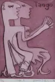 Deborah Halpern, Tango 2, 1999, etching 75/99
