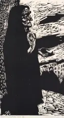 Noel Counihan, A Memory of Italy, linocut A/P edition 50