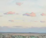 Nugent Welch, Cloudy Landscape, watercolour