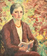 Marie Tuck, Self Portrait, oil on canvas