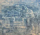 Rex Wood, The Island, 1960, pastel on paper