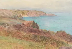 William W. A. Toplis, Baleine Bay, Sark, watercolour