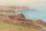 William W. A. Toplis, Baleine Bay, Sark, watercolour