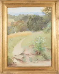 George Marks, English Countryside, watercolour
