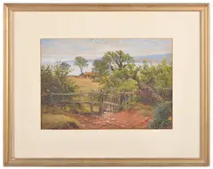 Arran Landscape by Walter H. Paton, 1864, watercolour, sold May 2016