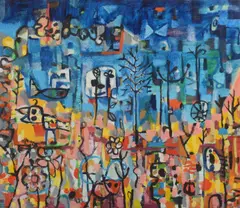 Judi Singleton, Where The Sea and The Land Meet,, 1999, oil on canvas