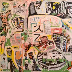 Mark Maglaic, CONSEQUENCE, mixed media on canvas