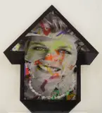 Above, Diana, Diana, 2011, mixed media and resin on board