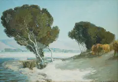 Gustave Barnes, , INLET AND RIVER, OIL ON CANVASBOARD, 26.5 X 36CM, oil