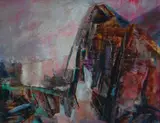 Wladyslaw Dutkiewicz, , NORTHERN LANDSCAPE, MIXED MEDIA ON BOARD, 19 X 24CM, mixed media