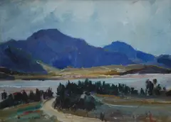 Tasman Fehlberg, , BLUE MOUNTAINS, OIL ON CANVASBOARD, 29 X 38CM, oil