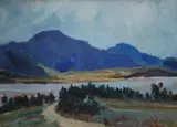 Tasman Fehlberg, , BLUE MOUNTAINS, OIL ON CANVASBOARD, 29 X 38CM, oil