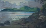 Arthur d'Auvergne Boxall, , COASTAL LANDSCAPE, OIL ON BOARD, 19 X 30CM, oil