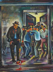 Douglas Roberts, , 6PM CLOSE, 1946, OIL ON CANVASBOARD, 55 X 41CM, oil