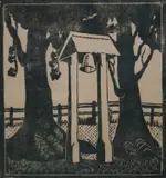 Lisette Kohlhagen, , THE OLD CHURCH BELL 1936-38, LINOCUT, 23 x 21cm, print (other)