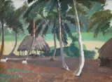 Arthur d'Auvergne Boxall, , FIJI, OIL ON CANVASBOARD, 25 X 34CM, oil