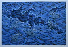 Lin Onus, Pitoa Garkman, 1994, screenprint p/p