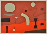 John Coburn, Person Throwing a Stone, 1977, screenprint 5/40