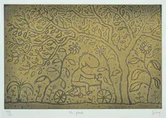 Michael Leunig, The Glade, etching 108/125