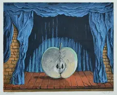 Yosl Bergner, The Performer, screenprint