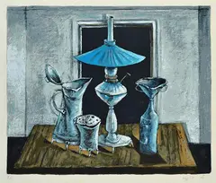 Displacement by Yosl Bergner, lithograph A/P, sold Nov 2015