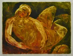 Bill Coleman, Figure, 1975, monotype