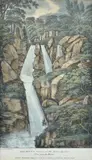 Joseph Lycett, Beckett's Fall, On the River Apsley, New South Wales c., 1824, engraving