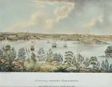 Joseph Lycett, North View of Sydney, New South Wales, engraving