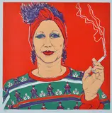 Vicky Taylor, Lyn With Cigarette, screenprint 1/50
