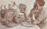 Donald Friend, Boy with Banksias, etching a/p