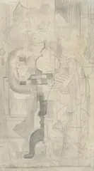 Eric Wilson, Still Life with Table, c.1930s, pencil on paper