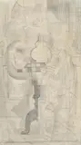 Eric Wilson, Still Life with Table, c.1930s, pencil on paper
