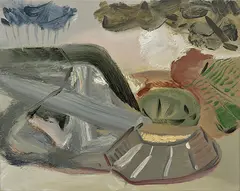Quorn by Maurice Cockrill, 1990, oil on linen, sold Nov 2015