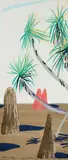 Colin Lanceley, Arnhem Land Triptych, ink, crayon and pencil on paper