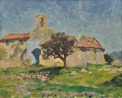 Rupert Bunny, Sketch, Chapel of St. Pepiole, Sanary III, c.1930, oil on board