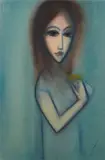 Robert Dickerson, He Loves Me, He Loves Me Not, 1975, pastel on paper