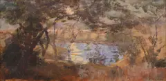 Frederick McCubbin, Silver Moonlight, c.1911, oil on canvas