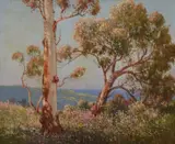 Pink Blossoms by W. Lister Lister, oil on canvas, sold Mar 2016