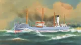 A.V. Gregory, The S.S. Laranah, 1915, gouache and watercolour on paper