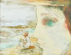 Hermia Boyd, Looking Out To Sea II, oil on glass