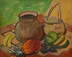 Sybil Craig, Still Life With Pots c., 1936, oil on board