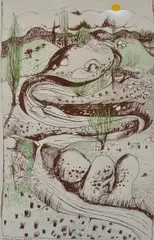 Spring at Oberon by Brett Whiteley, 1979, colour screenprint, sold Dec 2015