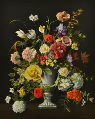 Dennis Ramsay, Still Life with Flowers, 1982, oil on board