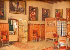 Franz Poledne, Interior: The Drawing Room, watercolour