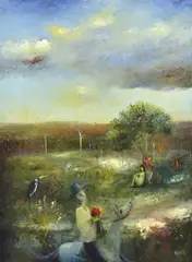 Melissa Egan, (Country Boy in Love), oil on canvas