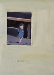 Charles Blackman, Doreen, c.1953, enamel on board