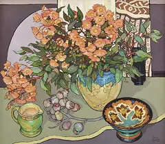 Criss Canning, Coral Gum Blossom, 1989, oil on canvas